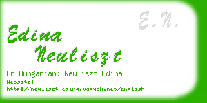 edina neuliszt business card